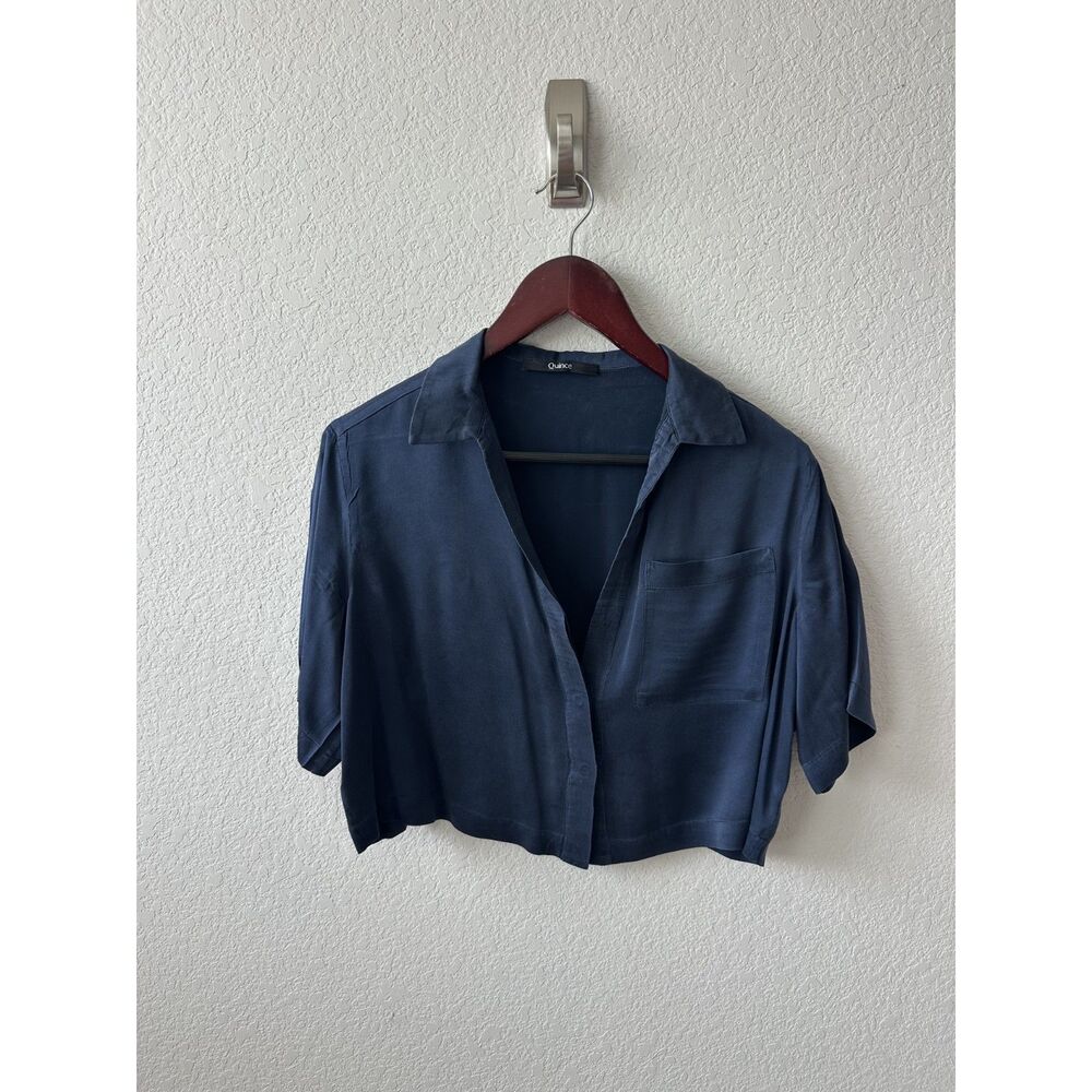 Quince Washable Silk Pajama Button Up Top